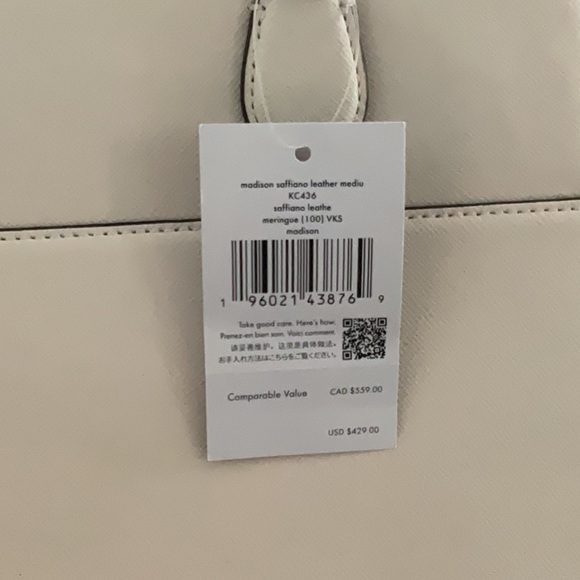 Kate Spade Cream Handbag